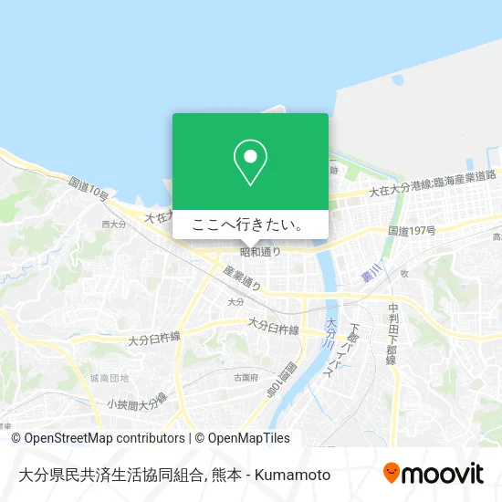 大分県民共済生活協同組合地図