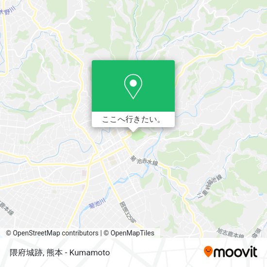 隈府城跡地図