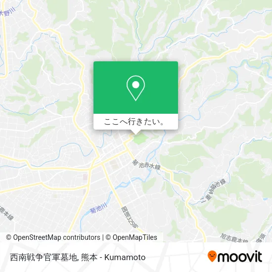 西南戦争官軍墓地地図
