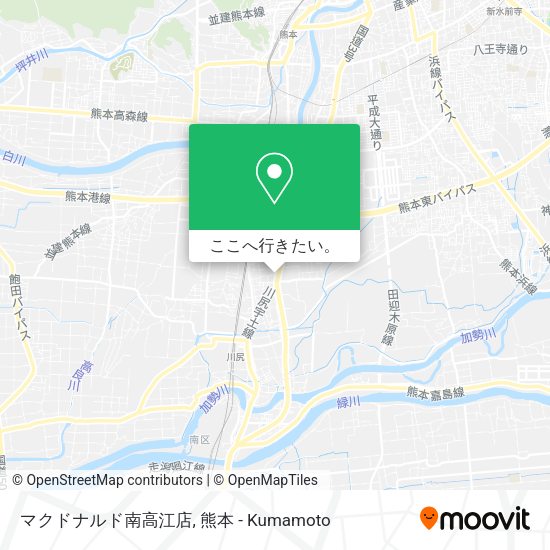 マクドナルド南高江店地図