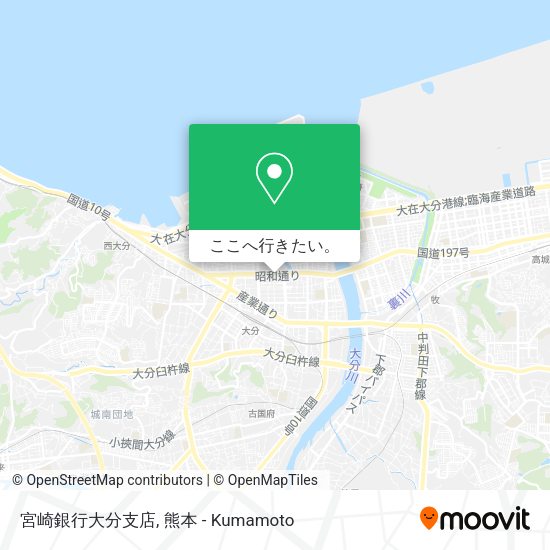 宮崎銀行大分支店地図