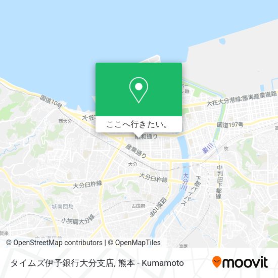 タイムズ伊予銀行大分支店地図