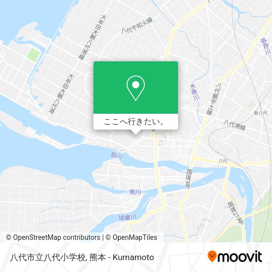 八代市立八代小学校地図