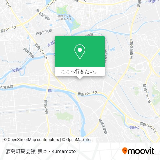 嘉島町民会館地図