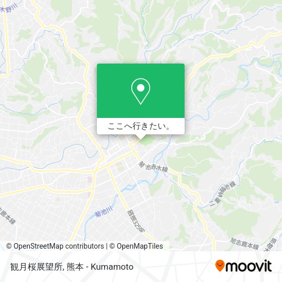観月桜展望所地図