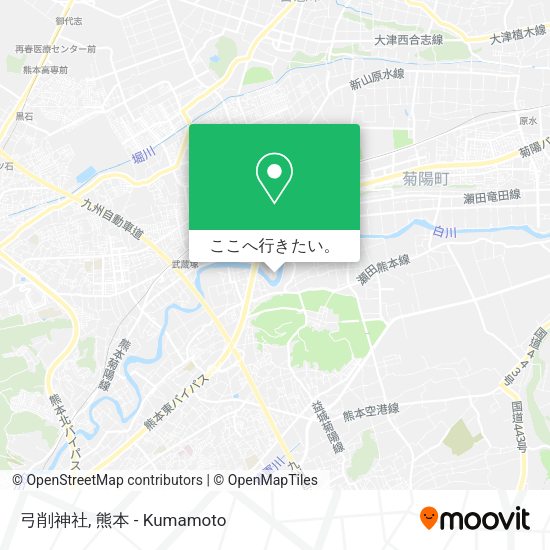 弓削神社地図