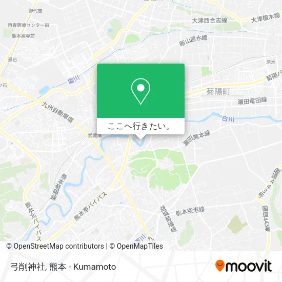 弓削神社地図