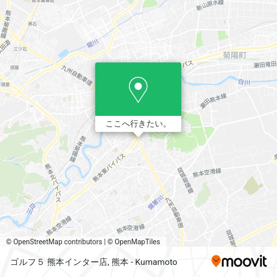 ゴルフ５ 熊本インター店地図