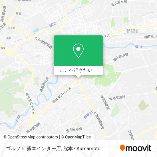 ゴルフ５ 熊本インター店地図