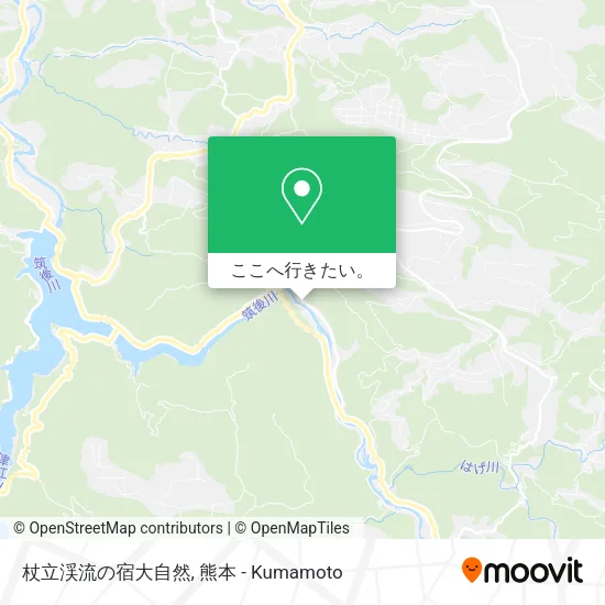 杖立渓流の宿大自然地図