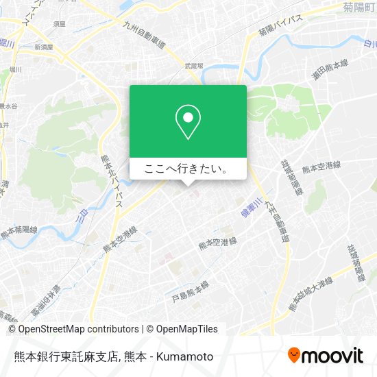 熊本銀行東託麻支店地図