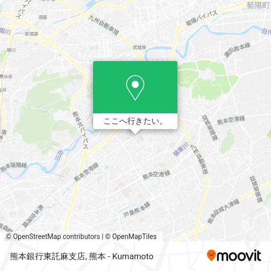 熊本銀行東託麻支店地図