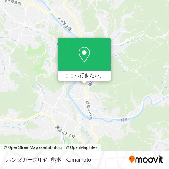 ホンダカーズ甲佐地図