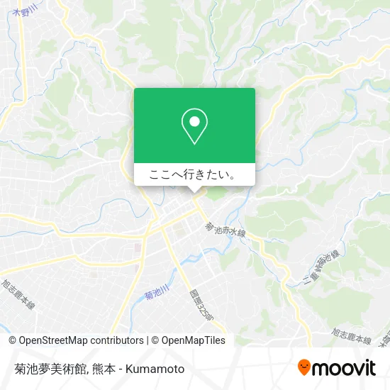 菊池夢美術館地図