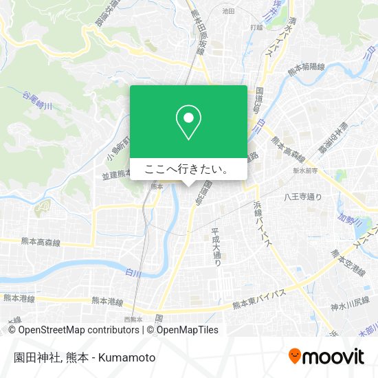 園田神社地図