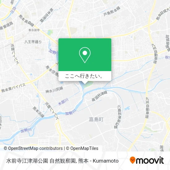 水前寺江津湖公園 自然観察園地図