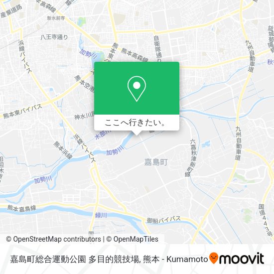 嘉島町総合運動公園 多目的競技場地図
