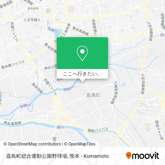嘉島町総合運動公園野球場地図