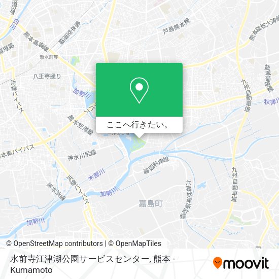 水前寺江津湖公園サービスセンター地図