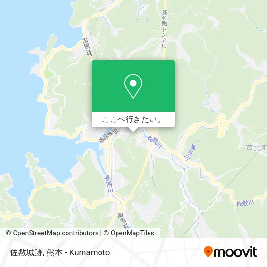 佐敷城跡地図
