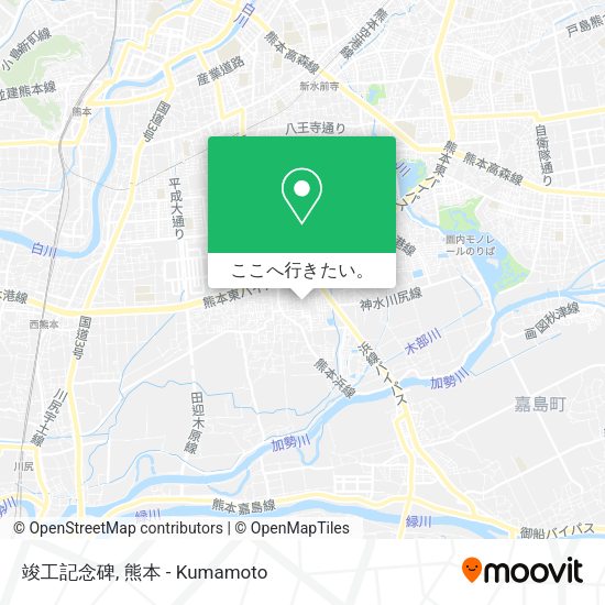 竣工記念碑地図