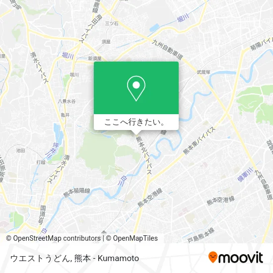 ウエストうどん地図