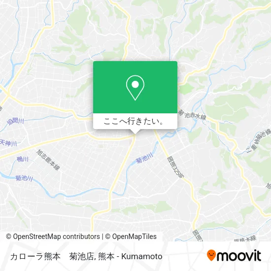 カローラ熊本　菊池店地図
