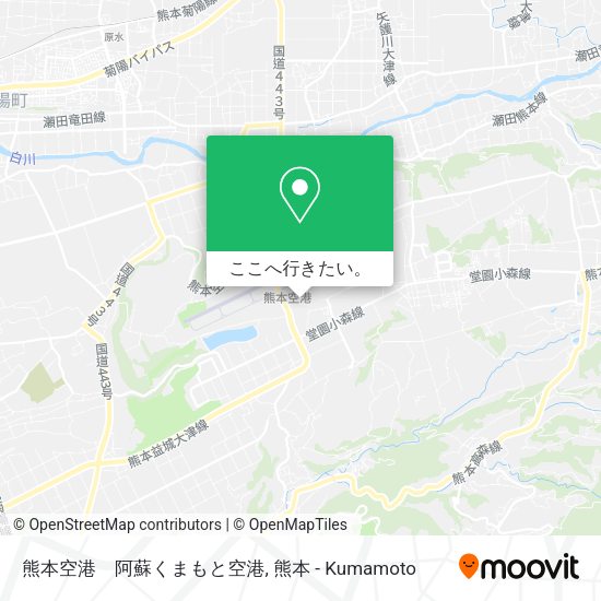 熊本空港　阿蘇くまもと空港地図
