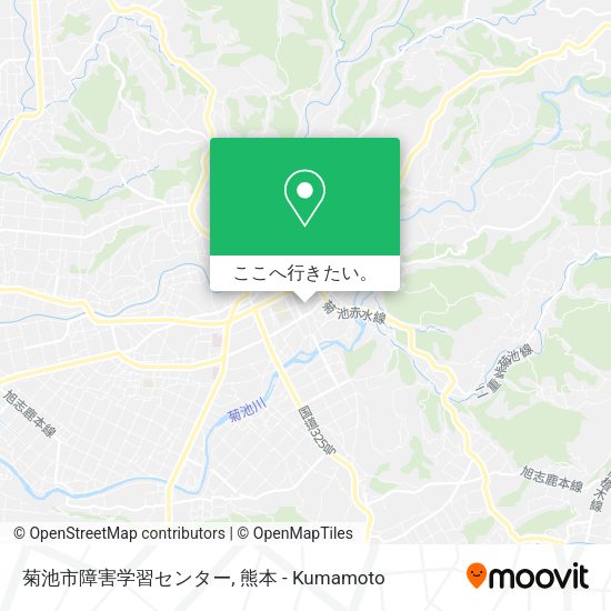 菊池市障害学習センター地図