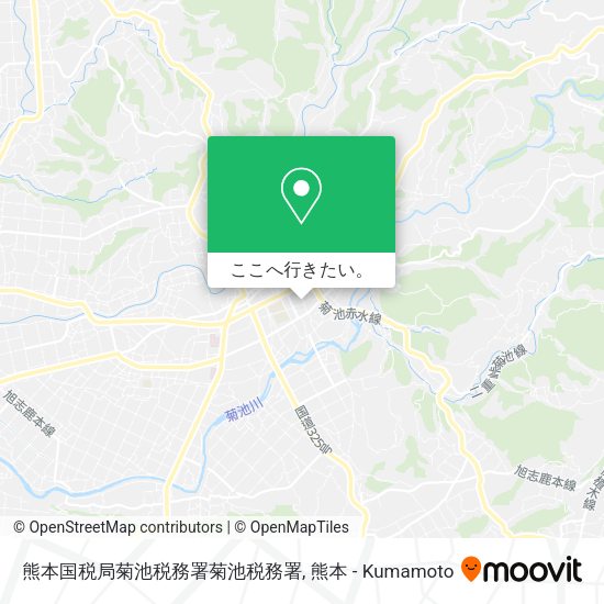 熊本国税局菊池税務署菊池税務署地図