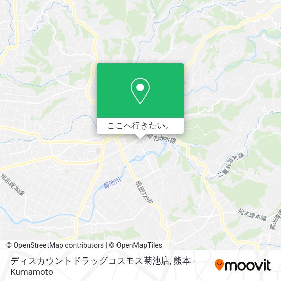 ディスカウントドラッグコスモス菊池店地図