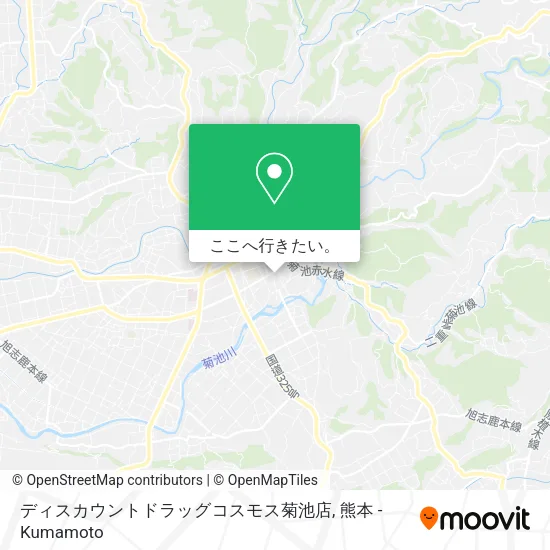 ディスカウントドラッグコスモス菊池店地図
