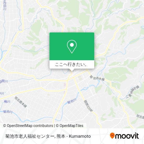 菊池市老人福祉センター地図