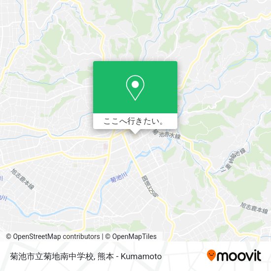 菊池市立菊地南中学校地図