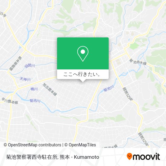 菊池警察署西寺駐在所地図
