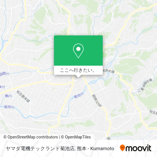 ヤマダ電機テックランド菊池店地図