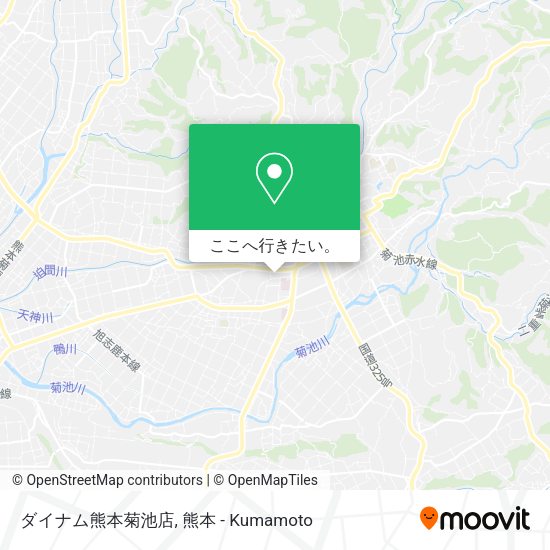 ダイナム熊本菊池店地図