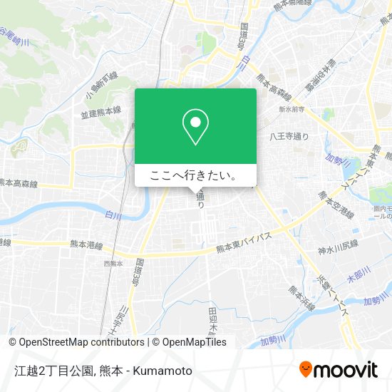江越2丁目公園地図