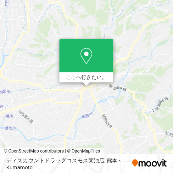 ディスカウントドラッグコスモス菊池店地図