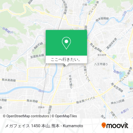 メガフェイス 1450 本山地図