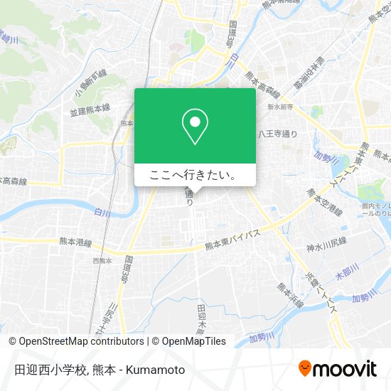 田迎西小学校地図
