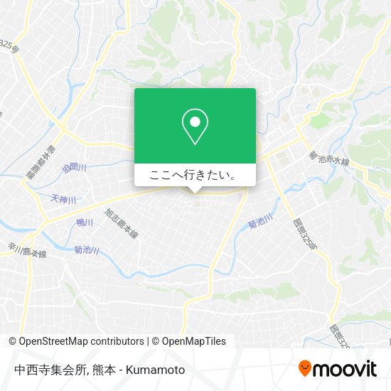 中西寺集会所地図