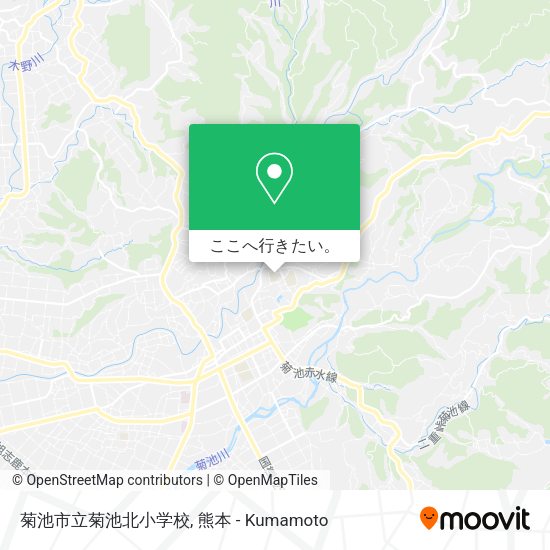 菊池市立菊池北小学校地図