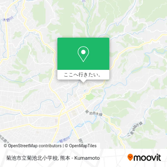 菊池市立菊池北小学校地図