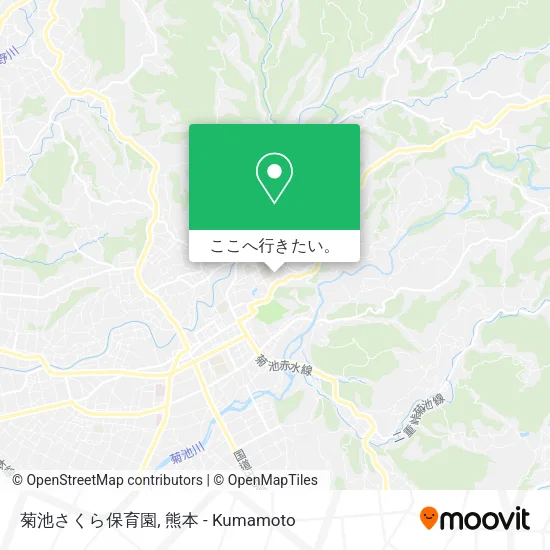 菊池さくら保育園地図
