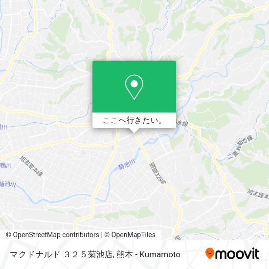 マクドナルド ３２５菊池店地図