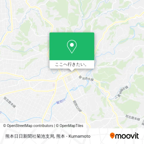 熊本日日新聞社菊池支局地図