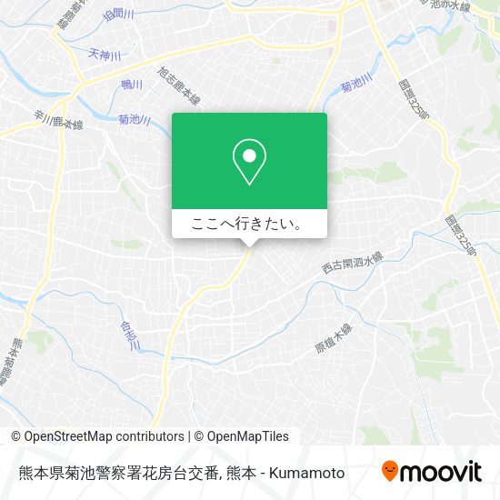 熊本県菊池警察署花房台交番地図