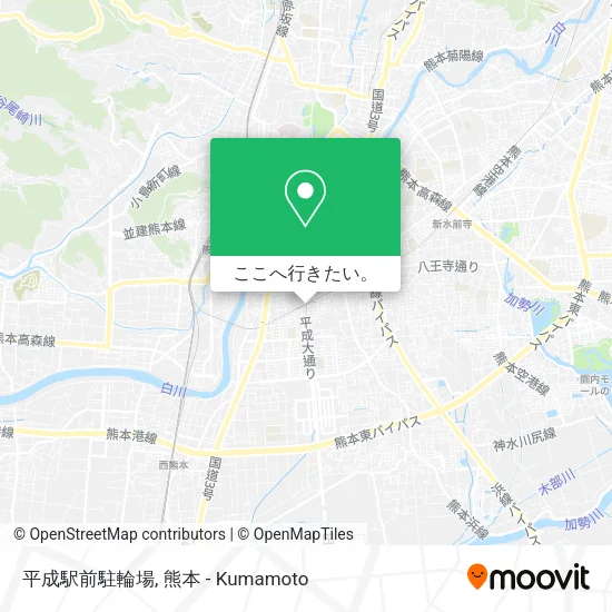 平成駅前駐輪場地図