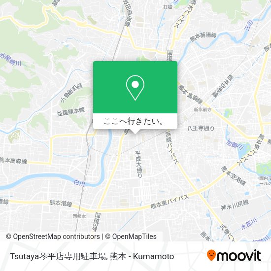 Tsutaya琴平店専用駐車場地図